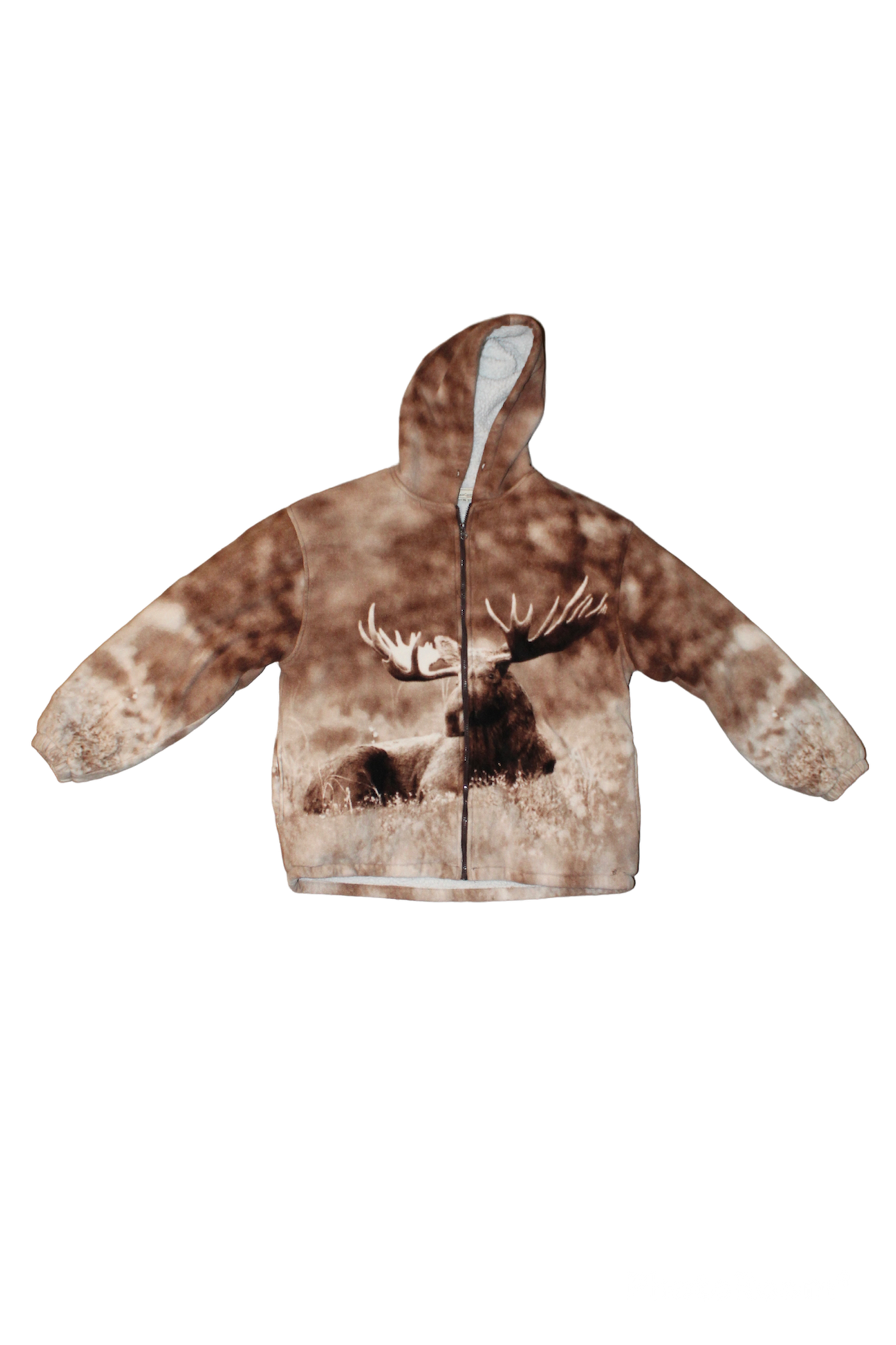 Black Canyon Deer Portrait Winter Fleece Jacket