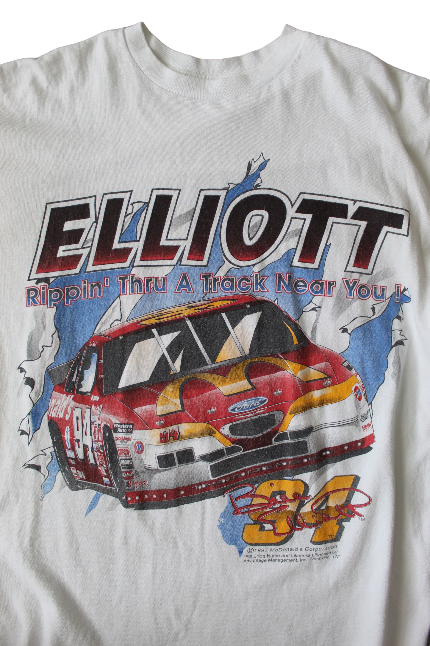 Nascar Bill Elliott #94, “RIPS” McDonald’s Tee