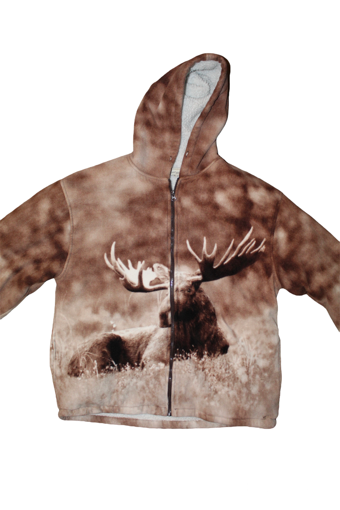 Black Canyon Deer Portrait Winter Fleece Jacket