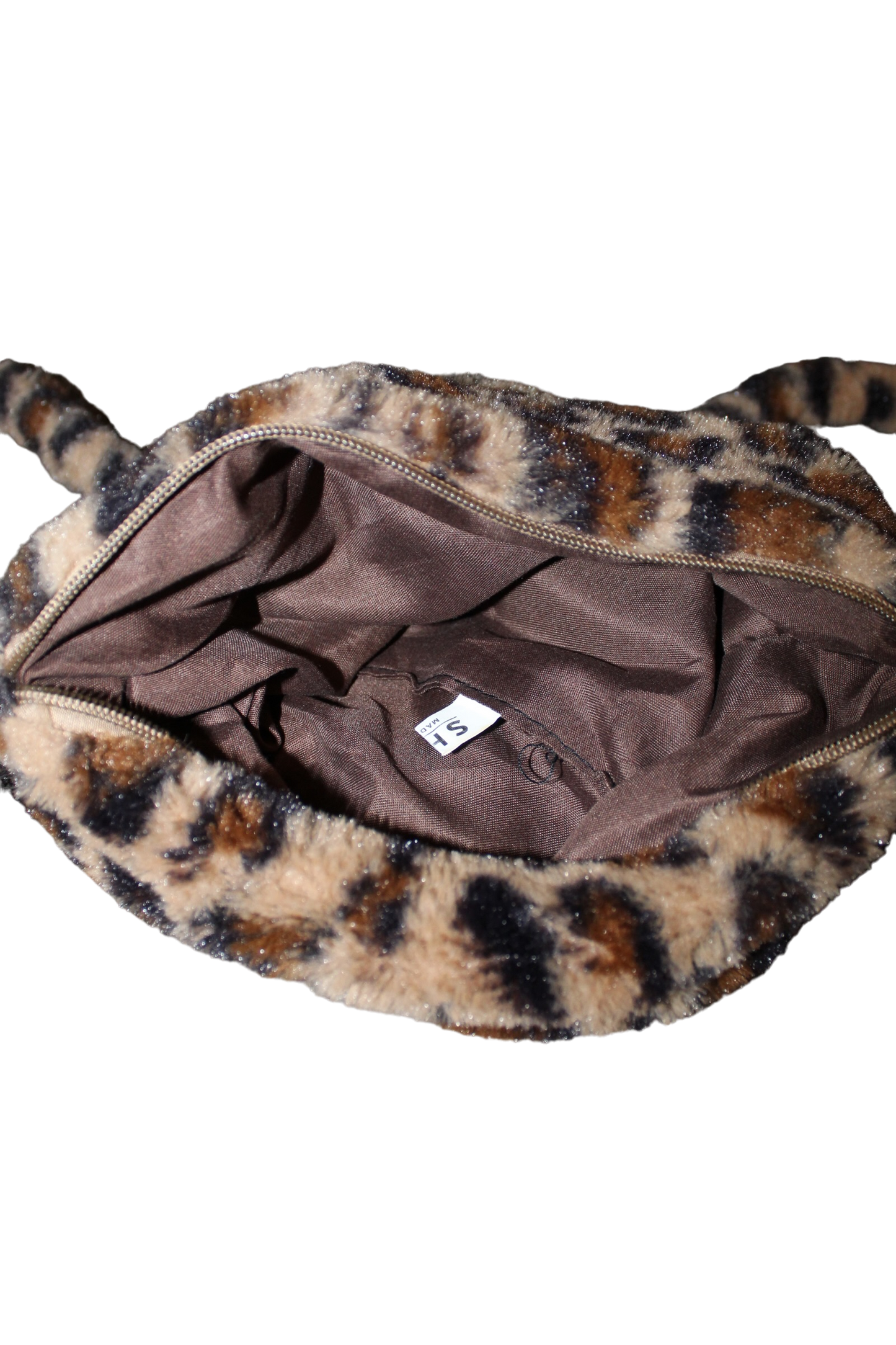 Shein Cheetah Print Fur Bag