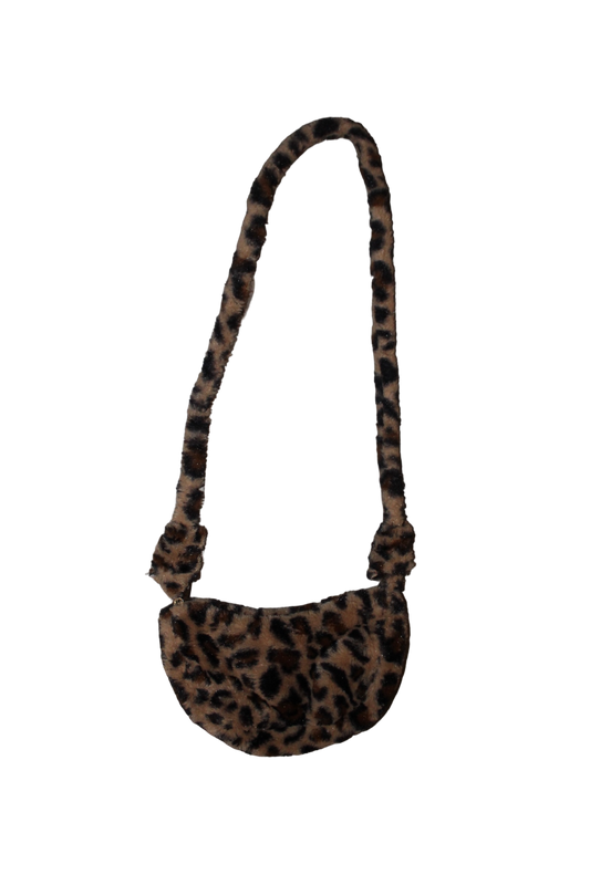 Shein Cheetah Print Fur Bag